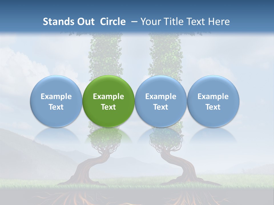 Upward Cooperation Conservation PowerPoint Template