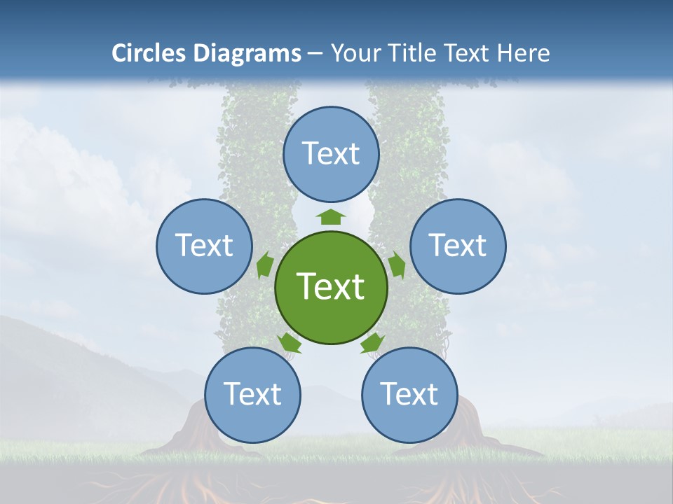 Upward Cooperation Conservation PowerPoint Template