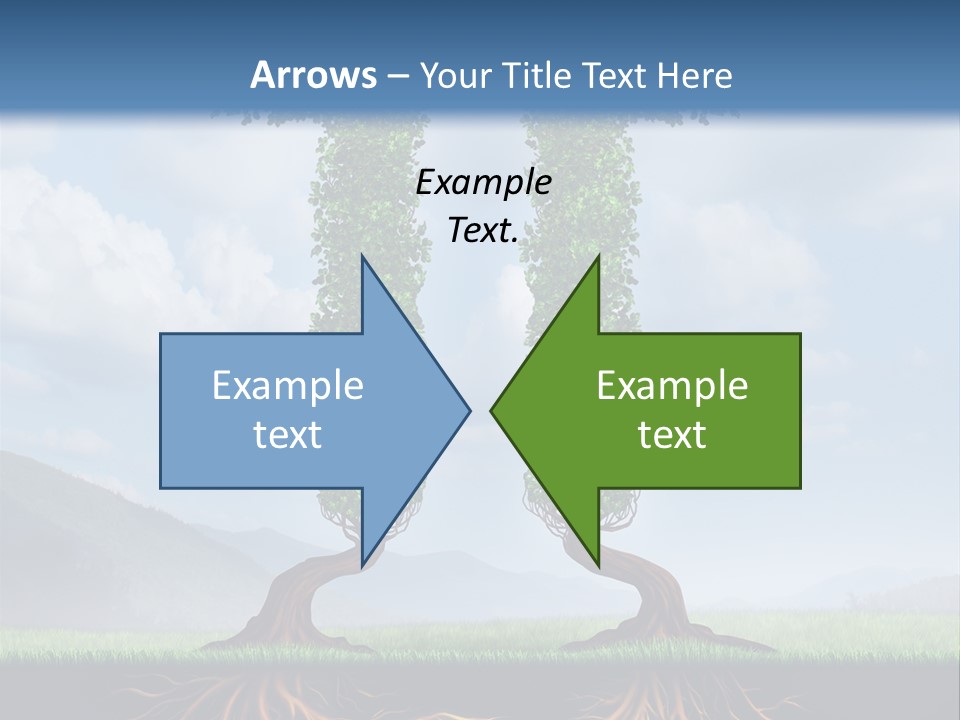 Upward Cooperation Conservation PowerPoint Template