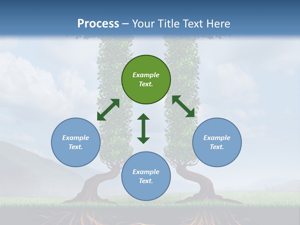Upward Cooperation Conservation PowerPoint Template