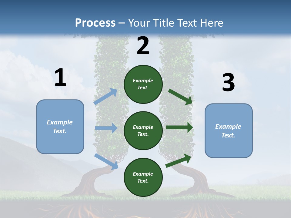 Upward Cooperation Conservation PowerPoint Template