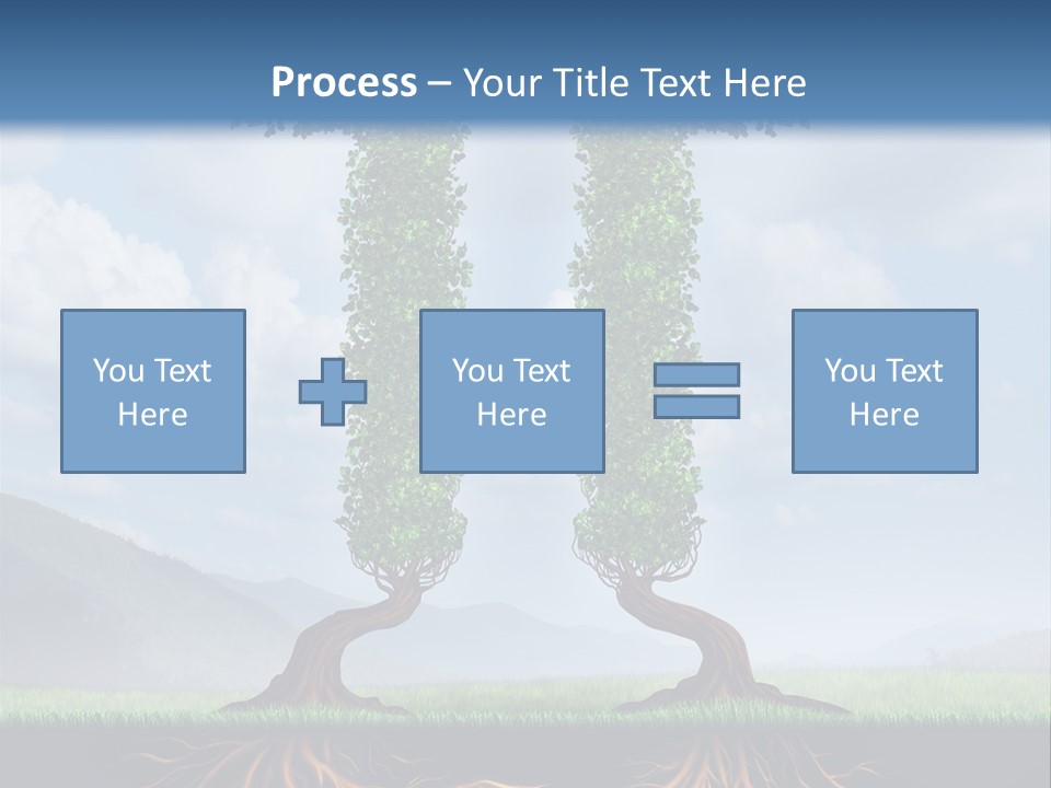 Upward Cooperation Conservation PowerPoint Template