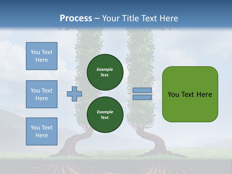 Upward Cooperation Conservation PowerPoint Template