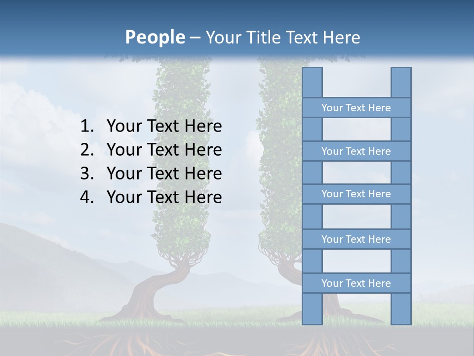 Upward Cooperation Conservation PowerPoint Template