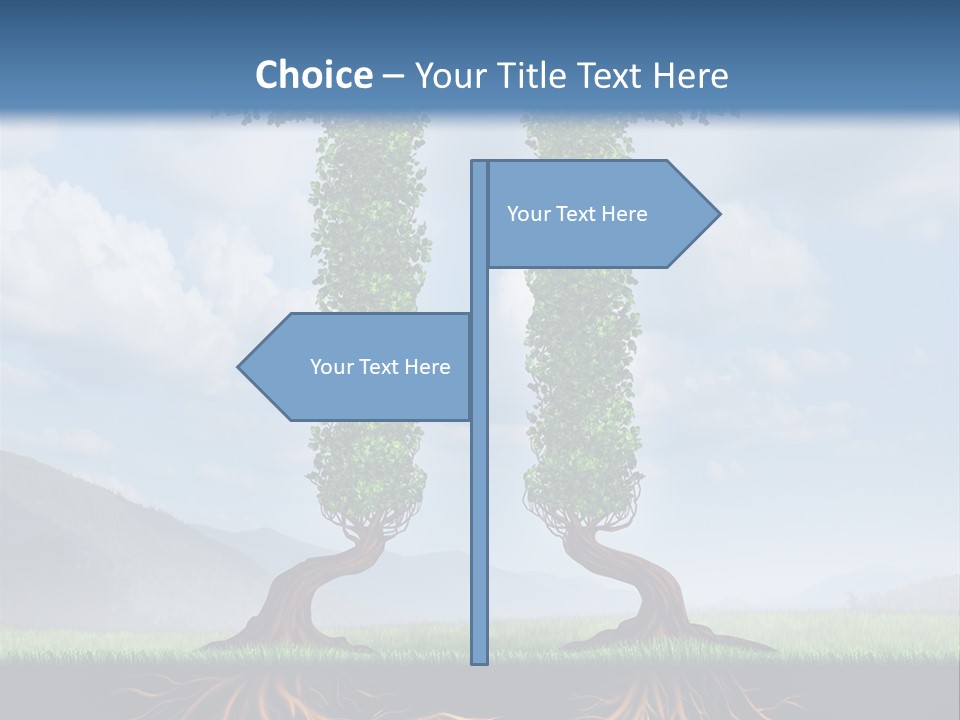 Upward Cooperation Conservation PowerPoint Template