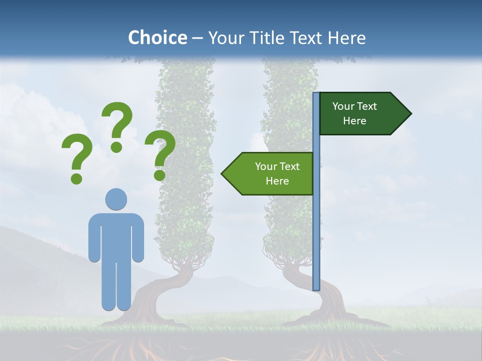 Upward Cooperation Conservation PowerPoint Template