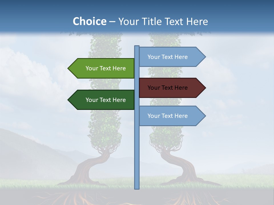 Upward Cooperation Conservation PowerPoint Template