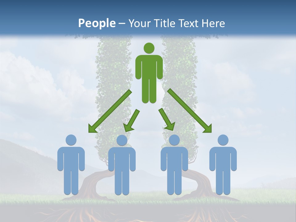 Upward Cooperation Conservation PowerPoint Template