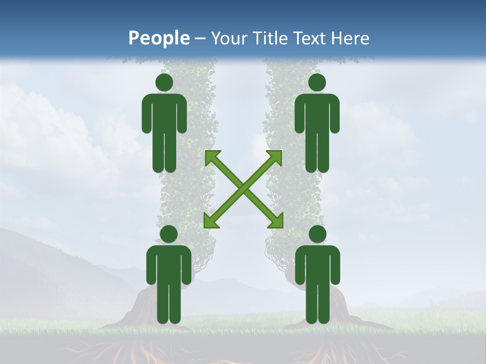 Upward Cooperation Conservation PowerPoint Template