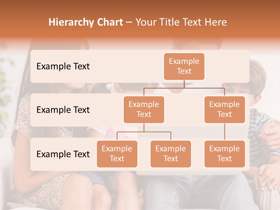 Living Room Brunette Girl PowerPoint Template