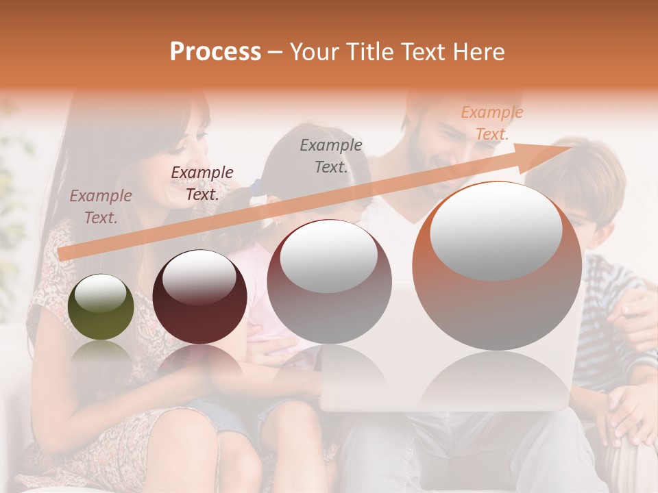 Living Room Brunette Girl PowerPoint Template