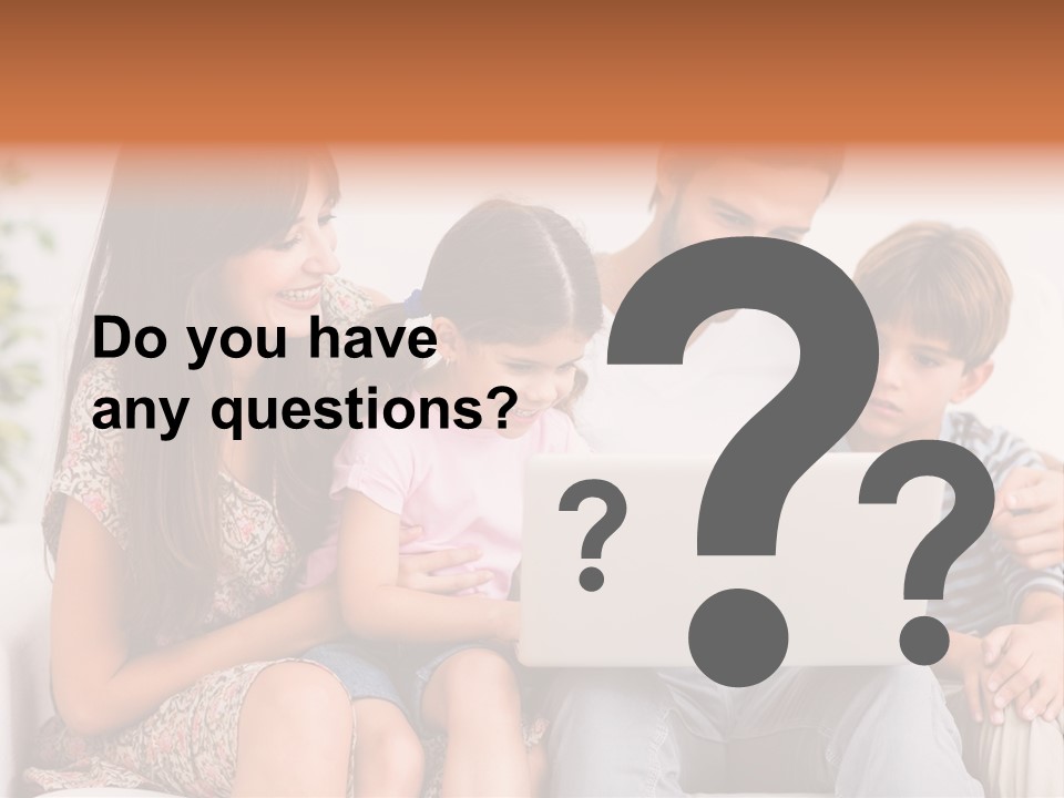 Living Room Brunette Girl PowerPoint Template