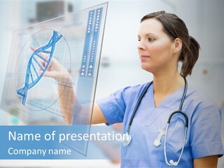 Screen Illustration Medical PowerPoint Template