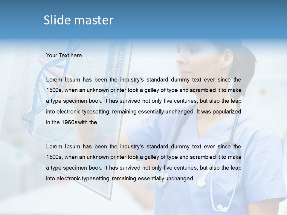 Screen Illustration Medical PowerPoint Template