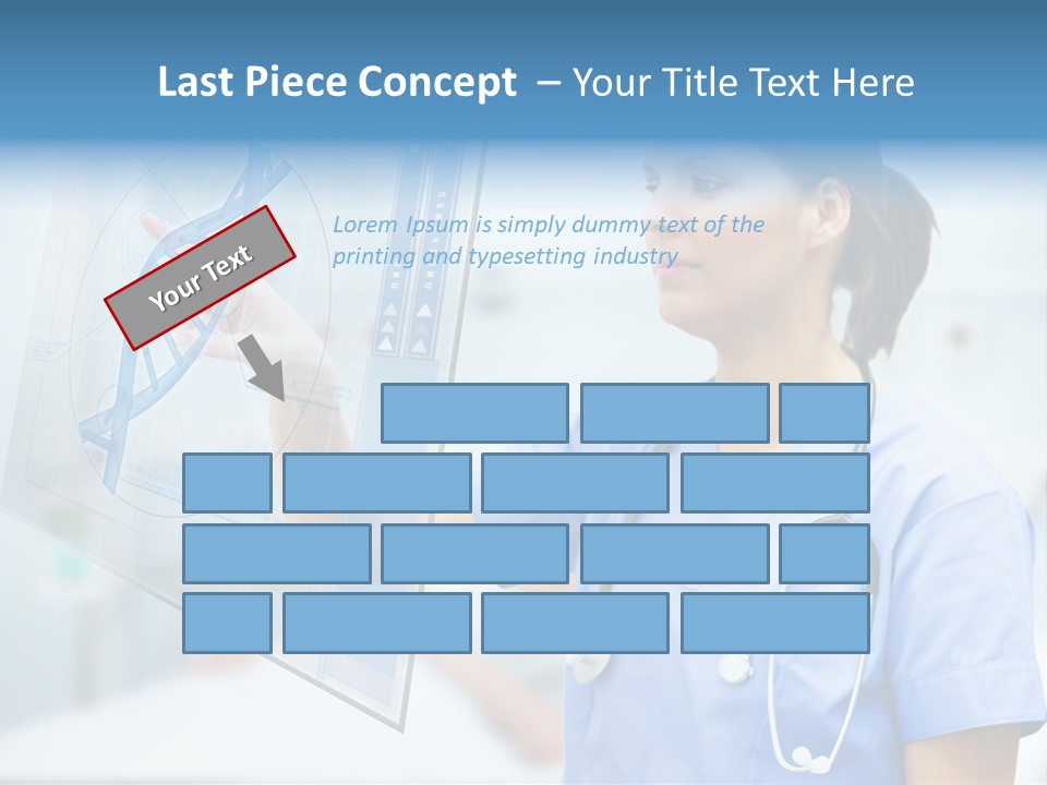 Screen Illustration Medical PowerPoint Template