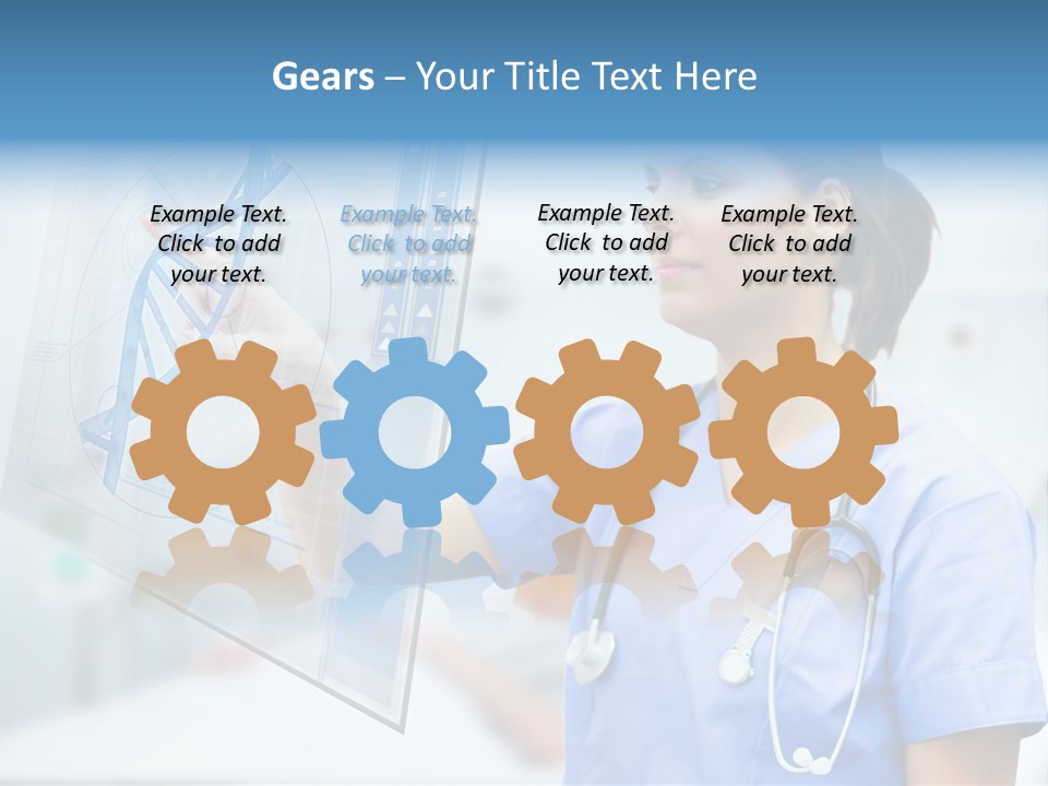 Screen Illustration Medical PowerPoint Template