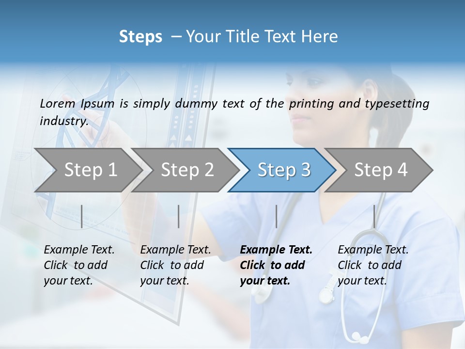 Screen Illustration Medical PowerPoint Template