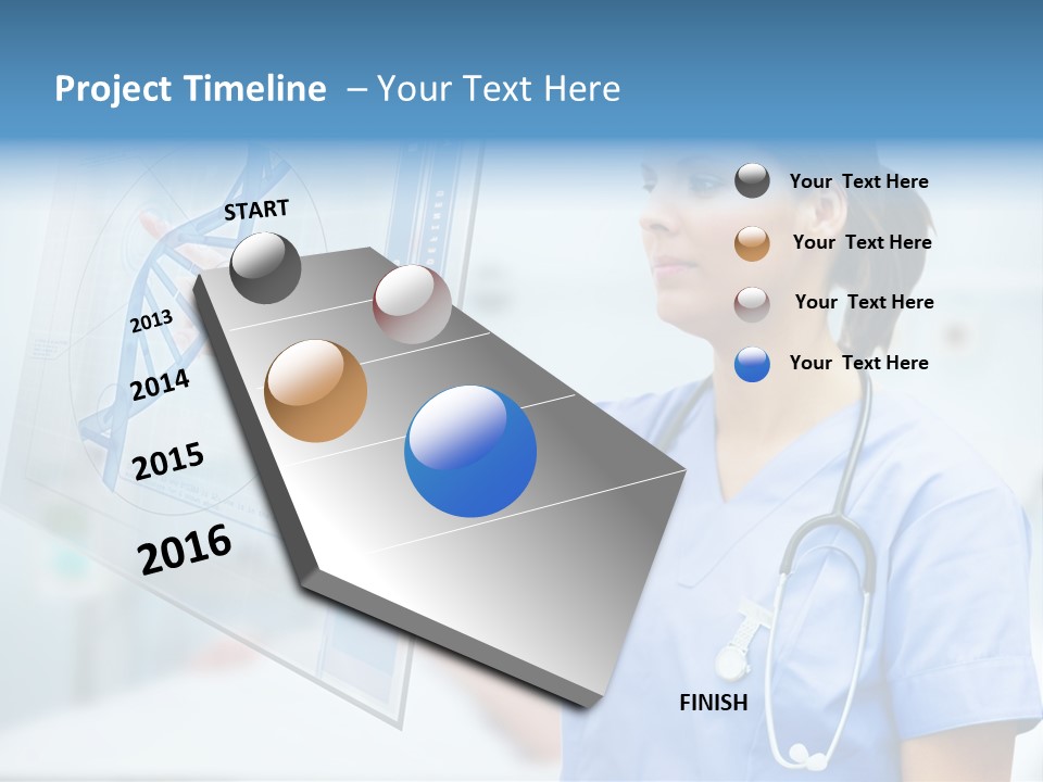 Screen Illustration Medical PowerPoint Template