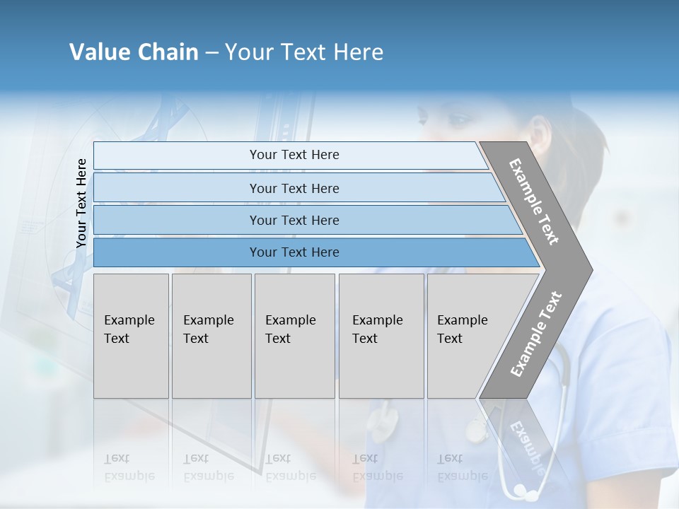 Screen Illustration Medical PowerPoint Template