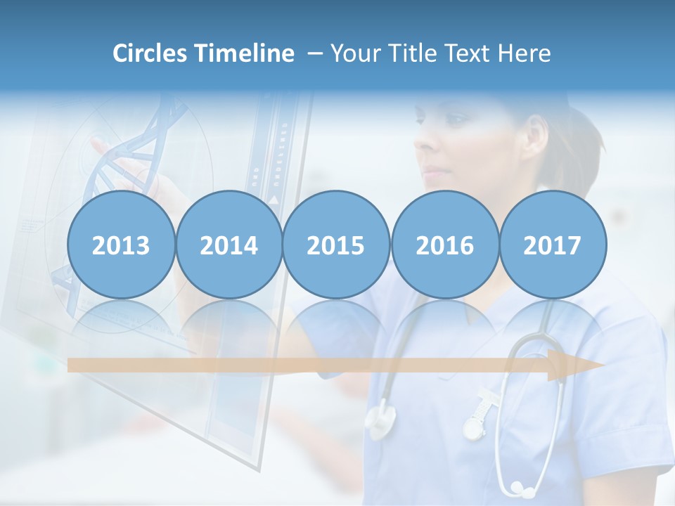 Screen Illustration Medical PowerPoint Template