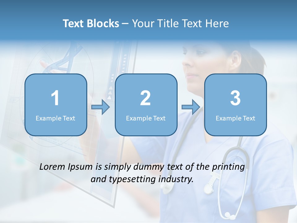 Screen Illustration Medical PowerPoint Template