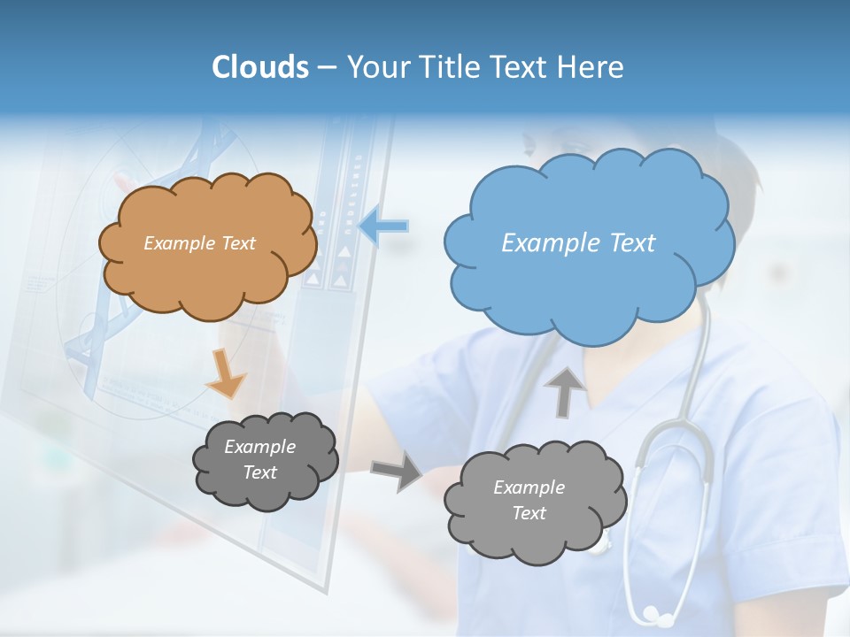 Screen Illustration Medical PowerPoint Template