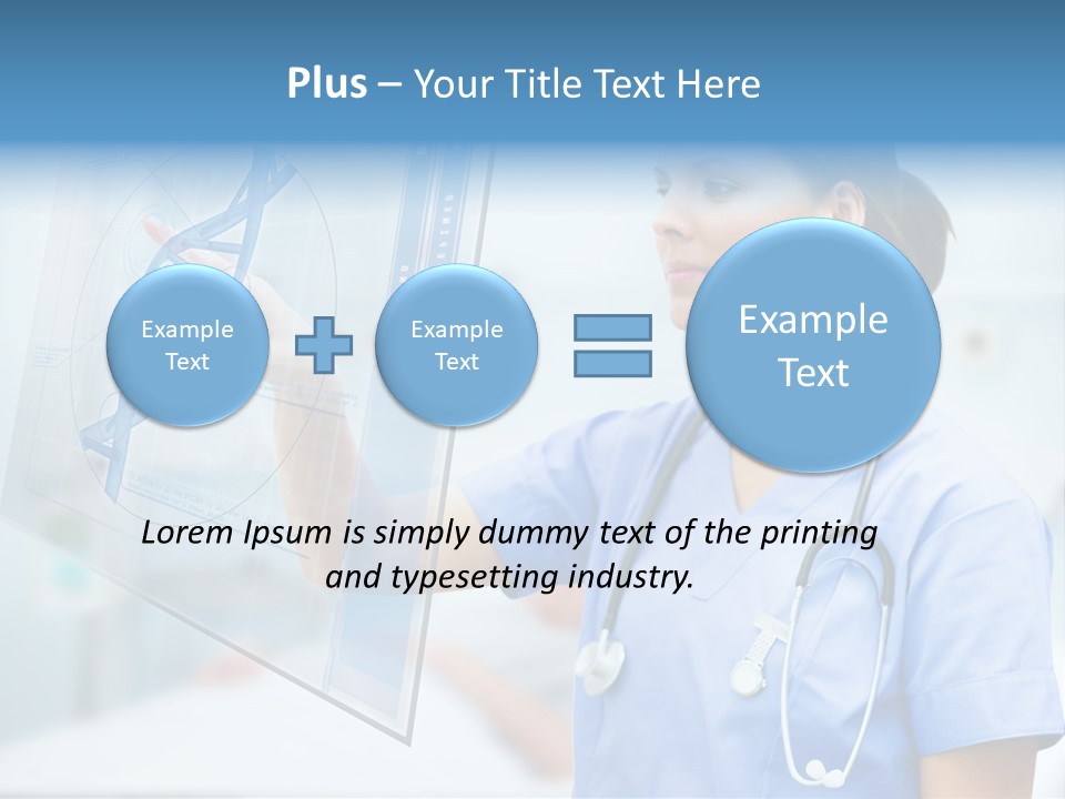 Screen Illustration Medical PowerPoint Template