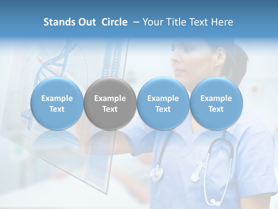 Screen Illustration Medical PowerPoint Template