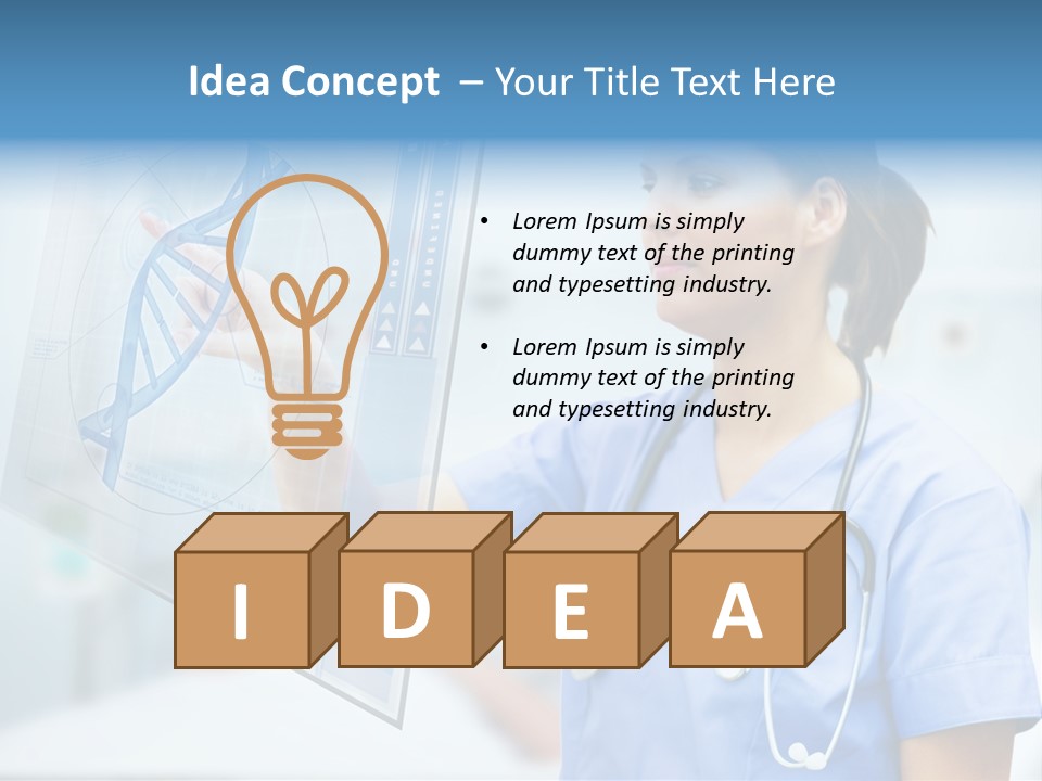 Screen Illustration Medical PowerPoint Template