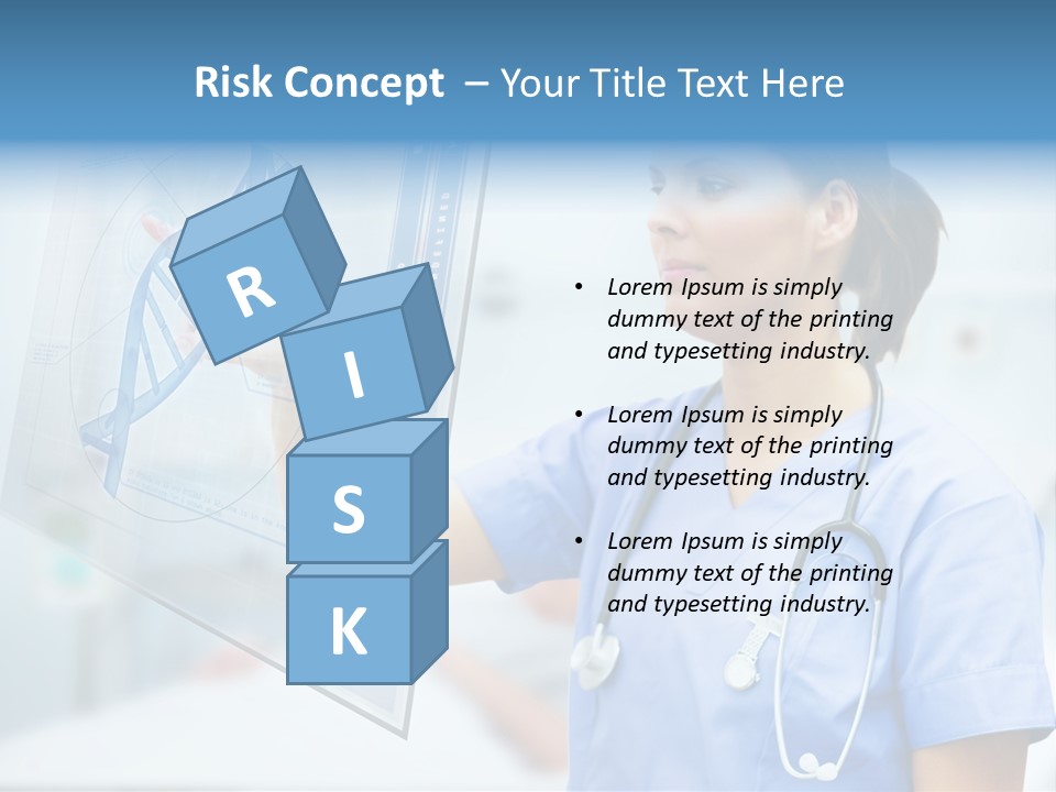 Screen Illustration Medical PowerPoint Template
