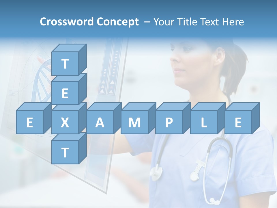 Screen Illustration Medical PowerPoint Template
