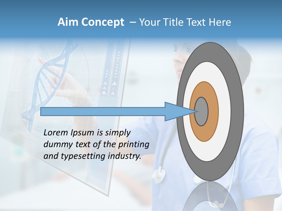 Screen Illustration Medical PowerPoint Template