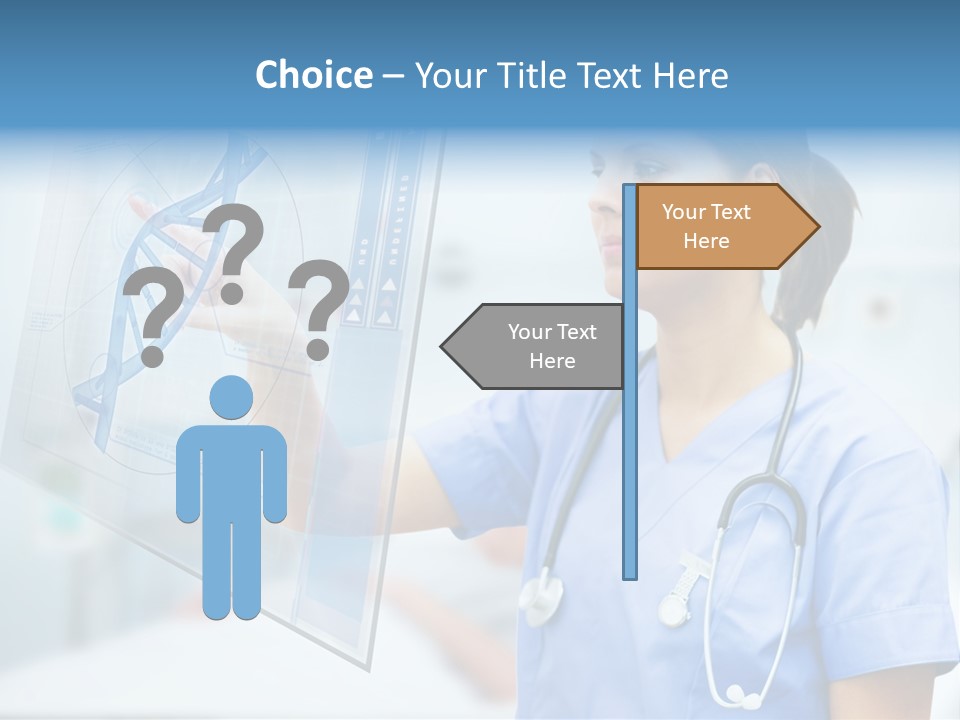 Screen Illustration Medical PowerPoint Template