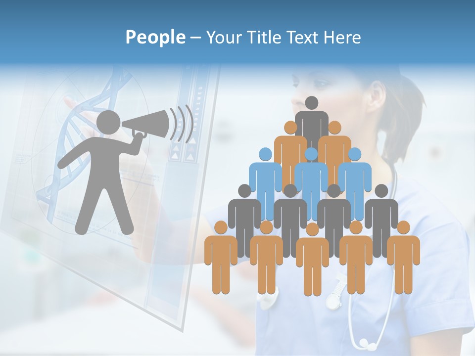 Screen Illustration Medical PowerPoint Template