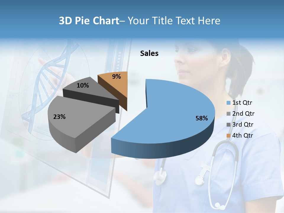 Screen Illustration Medical PowerPoint Template
