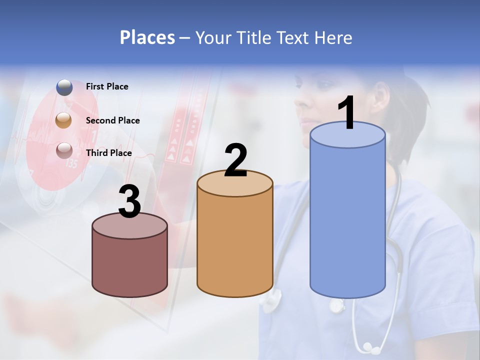 Graphic Ponytail Pressing PowerPoint Template