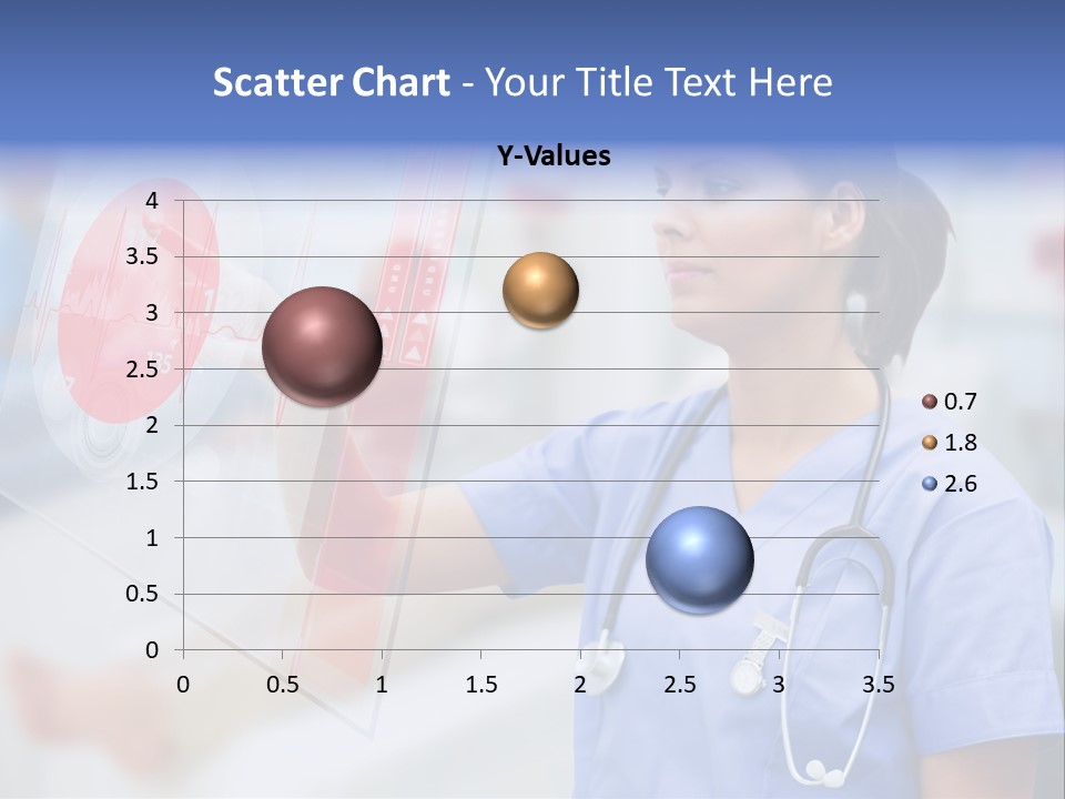 Graphic Ponytail Pressing PowerPoint Template