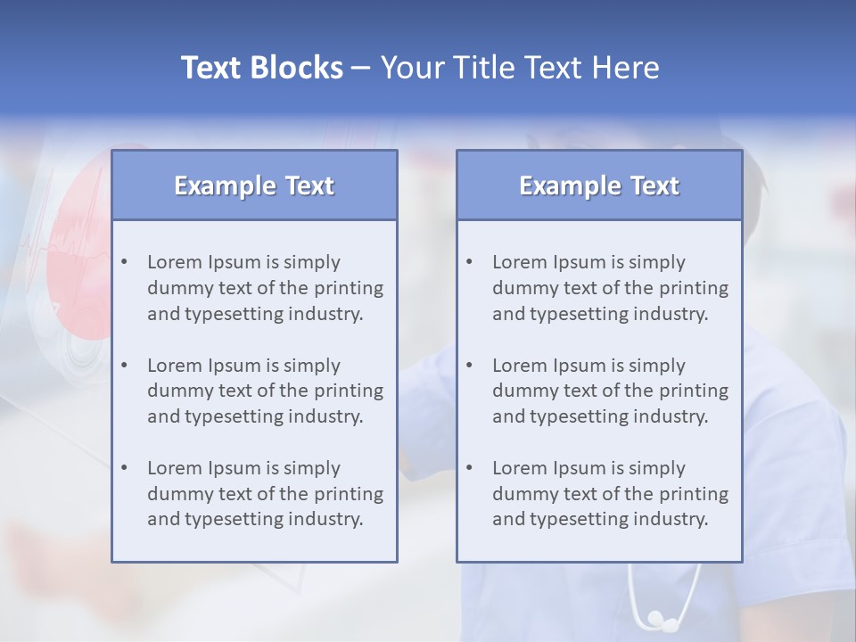 Graphic Ponytail Pressing PowerPoint Template