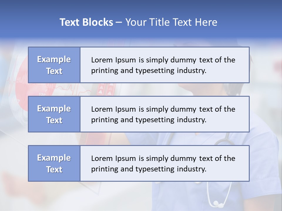 Graphic Ponytail Pressing PowerPoint Template