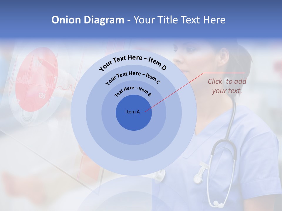 Graphic Ponytail Pressing PowerPoint Template