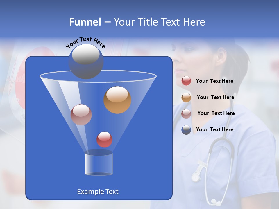 Graphic Ponytail Pressing PowerPoint Template