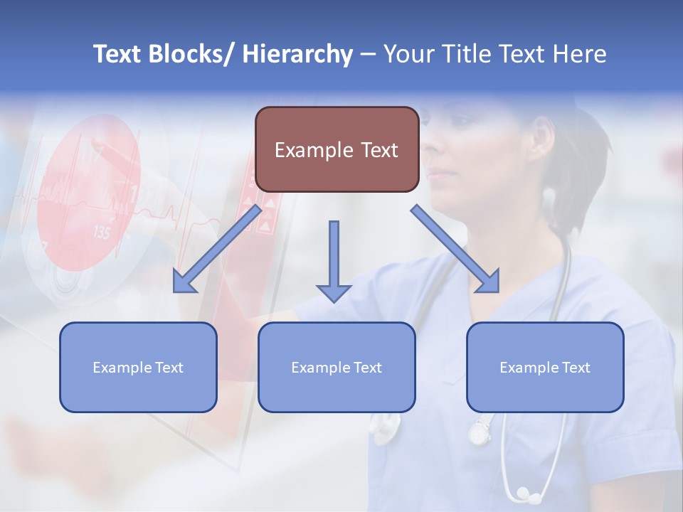 Graphic Ponytail Pressing PowerPoint Template