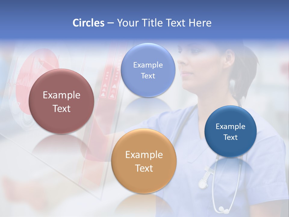 Graphic Ponytail Pressing PowerPoint Template