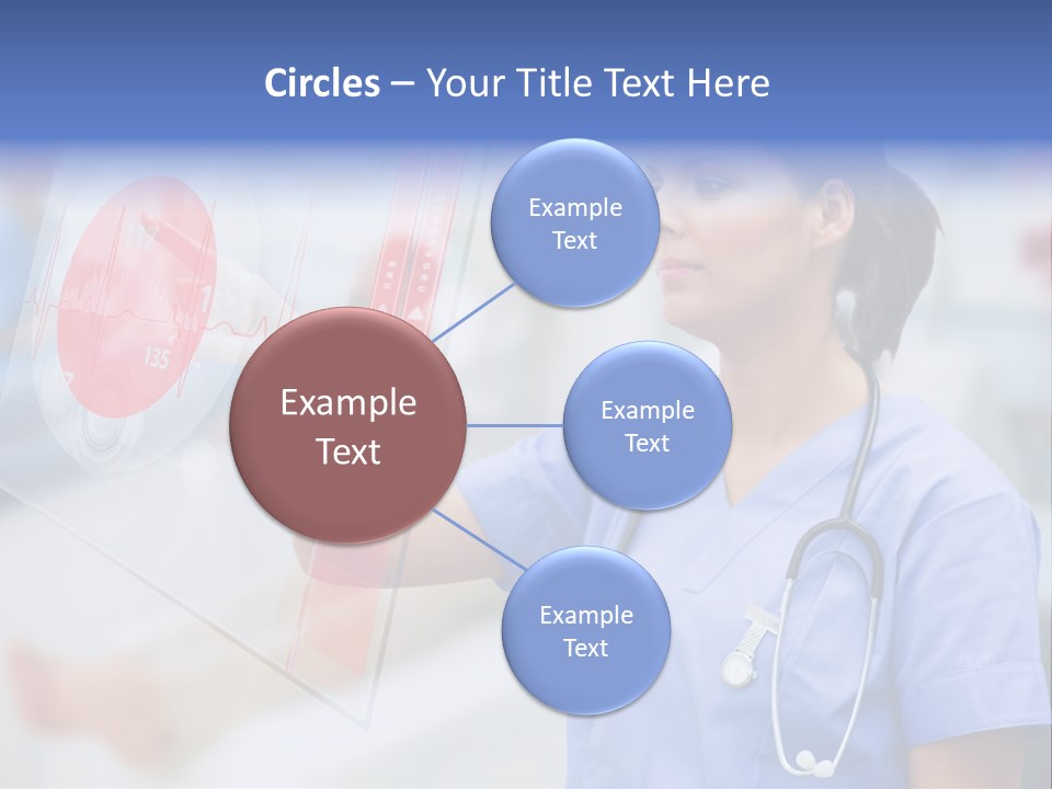 Graphic Ponytail Pressing PowerPoint Template