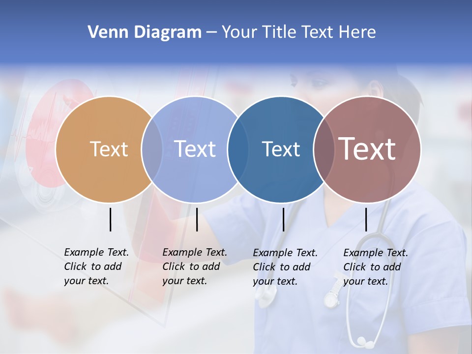 Graphic Ponytail Pressing PowerPoint Template