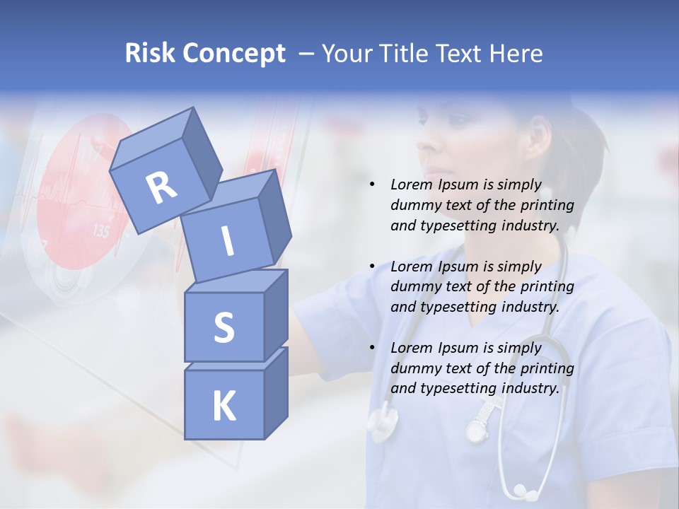 Graphic Ponytail Pressing PowerPoint Template