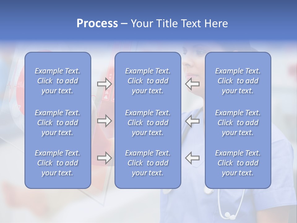 Graphic Ponytail Pressing PowerPoint Template