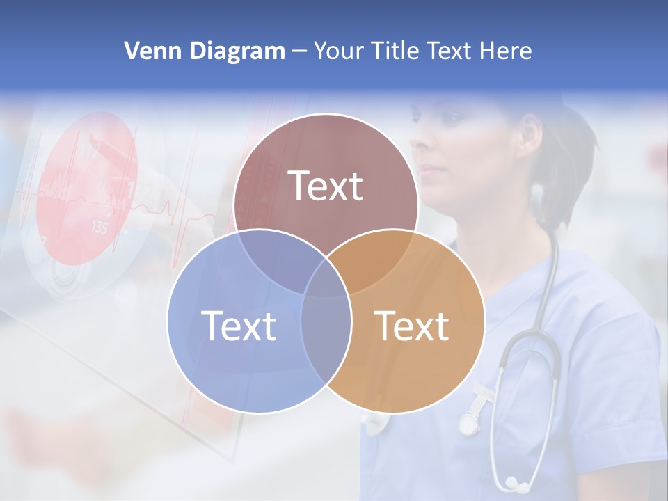 Graphic Ponytail Pressing PowerPoint Template