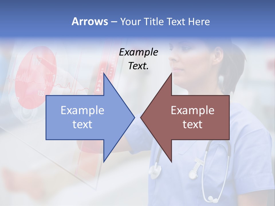 Graphic Ponytail Pressing PowerPoint Template