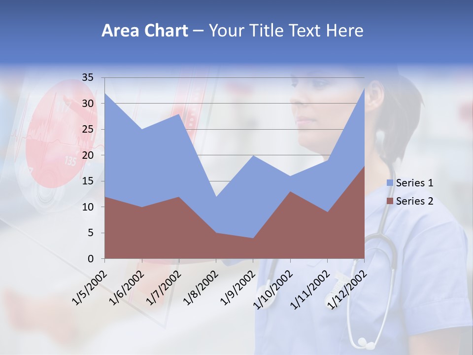 Graphic Ponytail Pressing PowerPoint Template